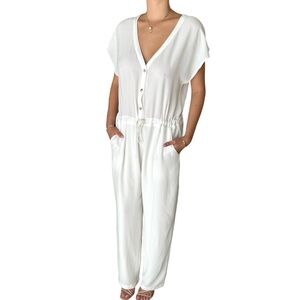 🆕 Grade & Gather White Jumpsuit Straight Leg